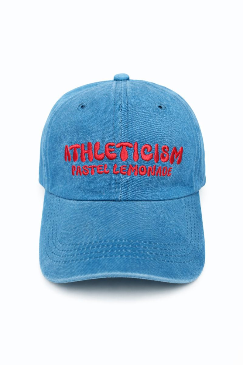 Athleticism Acid Wash Cap Lake Blue