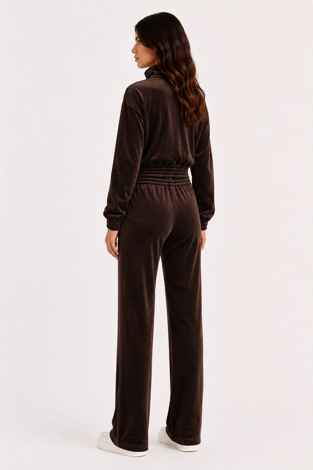 Sport Muse Velour Jacket- Double Espresso