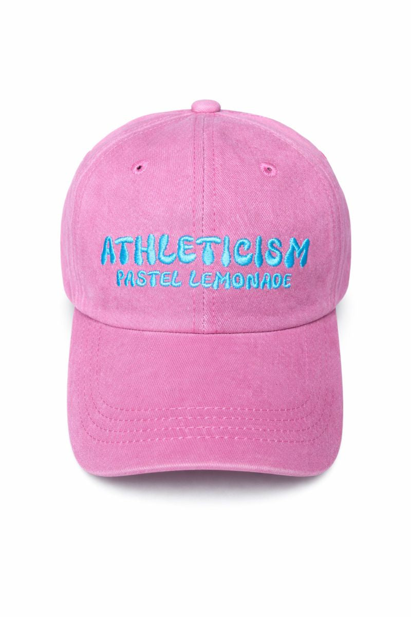 Athleticism Acid Wash Cap Pastel Pink