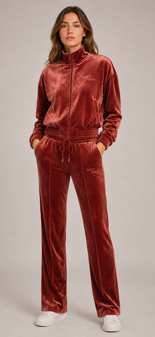 Sport Muse Velour Set - Afterglow