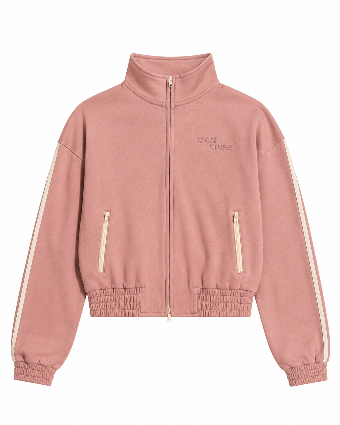 Sport Muse French Terry Tracksuit - Cocoa Rose