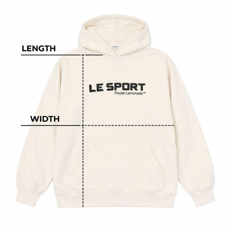 Le Sport Hoodie and Track Shorts Set- Vanilla