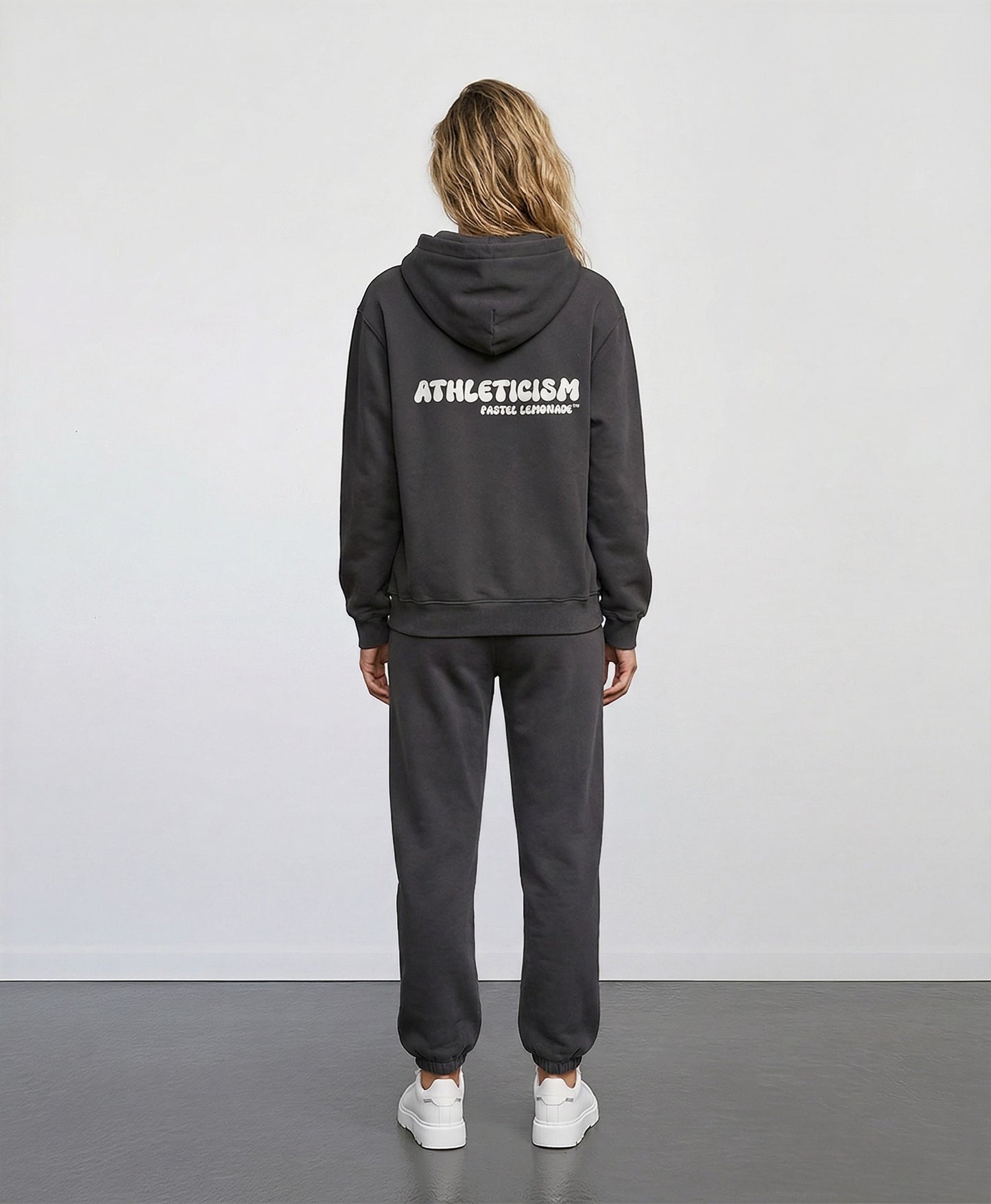 Athleticism Hoodie & Track Pants Set- Slate Grey